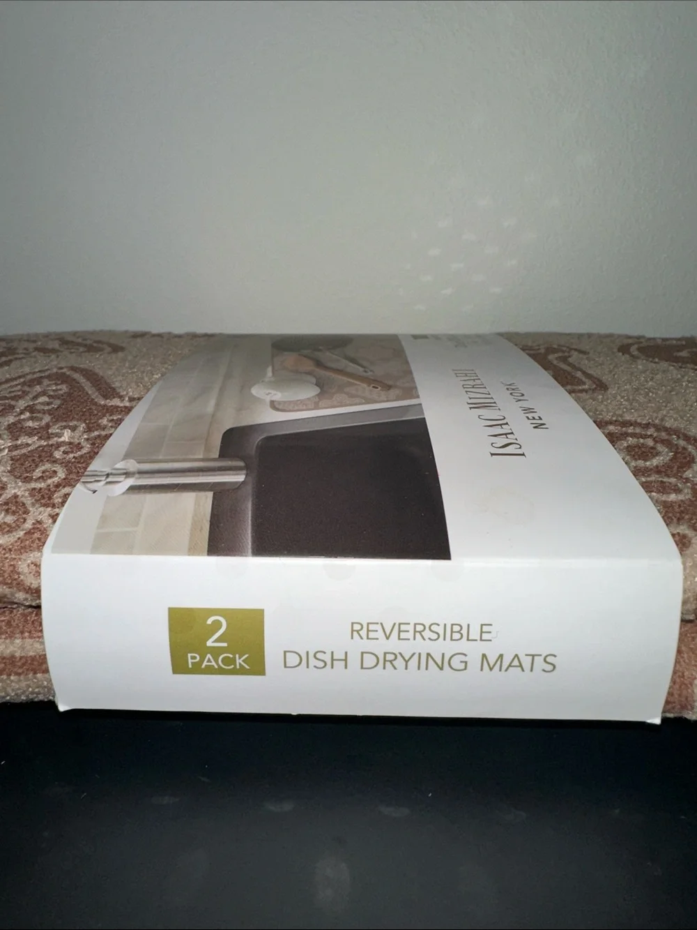 Isaac Mizrahi Brown and Tan Gingerbread Holiday Dish Drying Mats